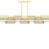 VIBRATION 14L 2000X850 PALE GOLD FINISH CHANDELIER