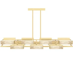 VIBRATION 14L 2000X1150 PALE GOLD FINISH CHANDELIER